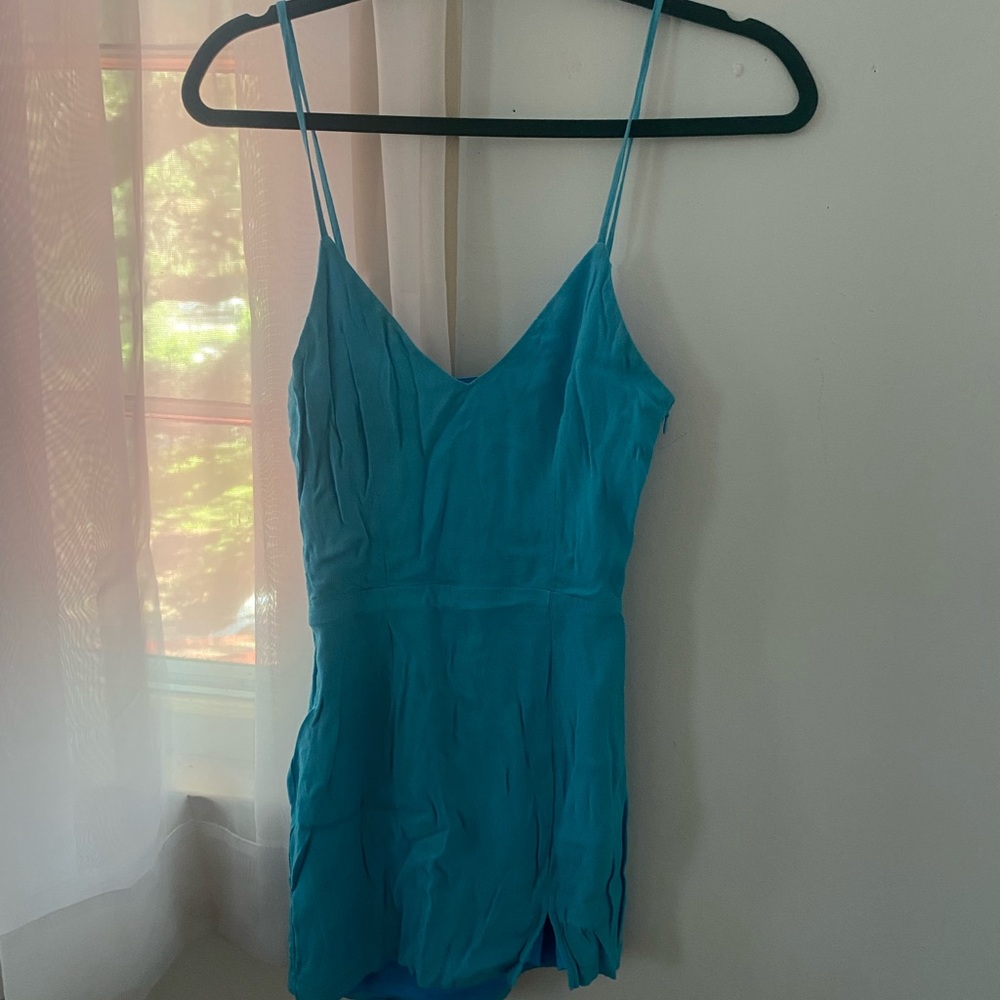 Superdown Sky Blue Dress with Straps
